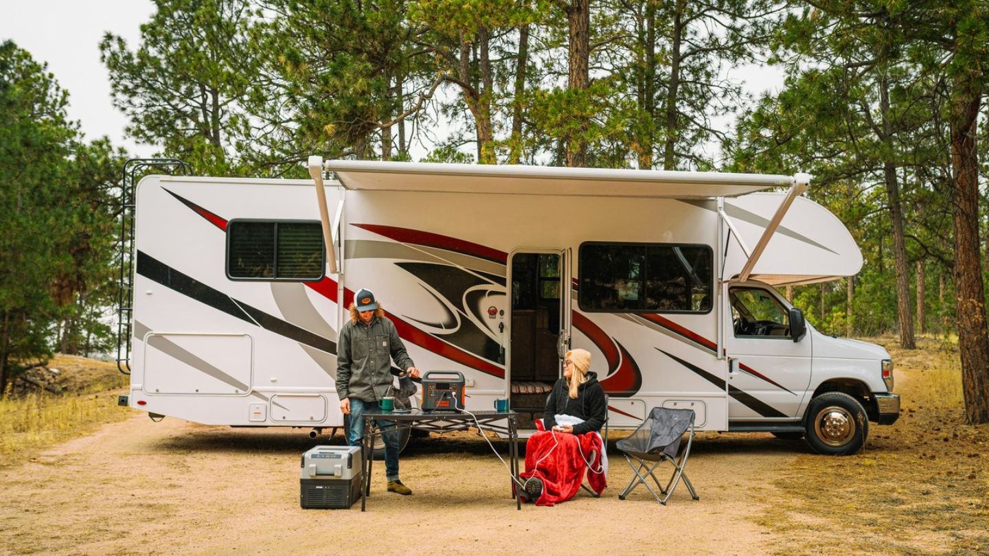 RV parked at Cherry Creek State Park where mobile repair is available